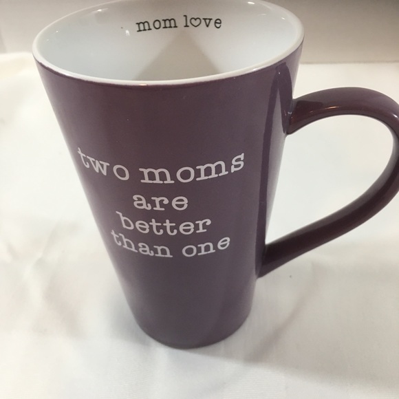 Mom love 18oz latte/coffee mug 2 moms are better than one - Picture 2 of 4